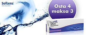 SofLens Daily Disposable: Osta 4 maksa 3!