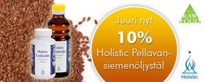 10% Pellavansiemenöljystä! 