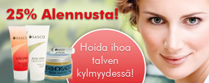 25% Sasco-tuotteista! 