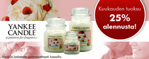 25% alennusta kuukauden Yankee Candle!