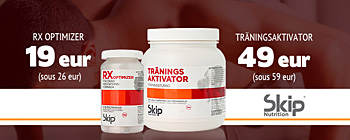 RX Optimizer 19 eur (suos 26 eur) - Träningsaktivator 49 eur (suos 59 eur)