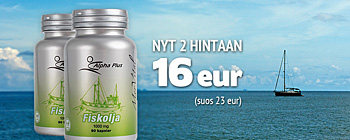 MerVital Fiskolja - 2 hintaan 16 eur (suos 23 eur)!