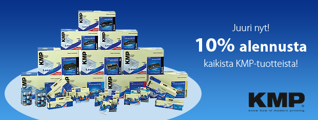 Juuri nyt! 10% alennusta kaikista KMP-tuotteista!