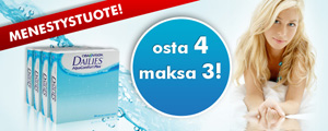 Osta 4 maksa 3 Dailies AquaComfort Plus 90p!