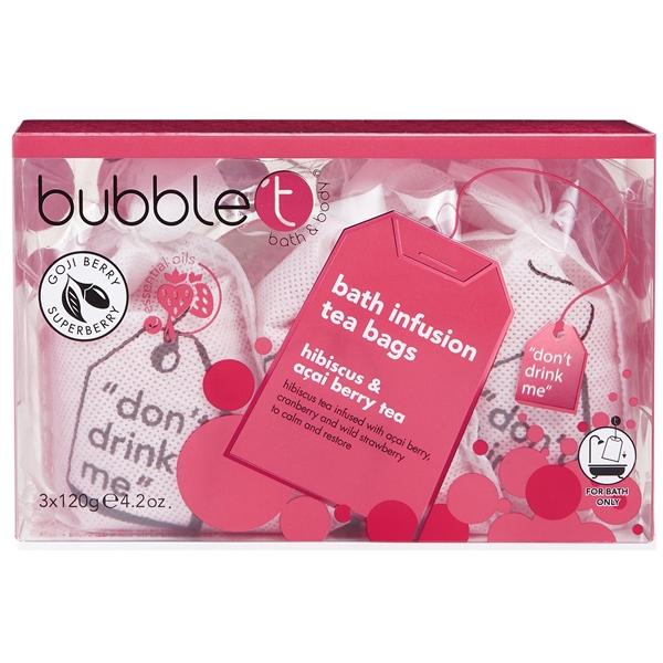 Hibiscus & Acai Berry Big Bath Infusion Tea Bags (Kuva 2 tuotteesta 2)