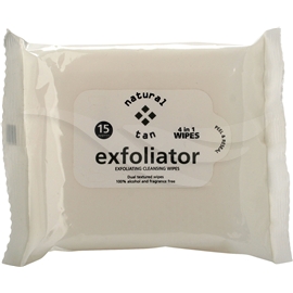Natural Tan Exfoliating Wipes