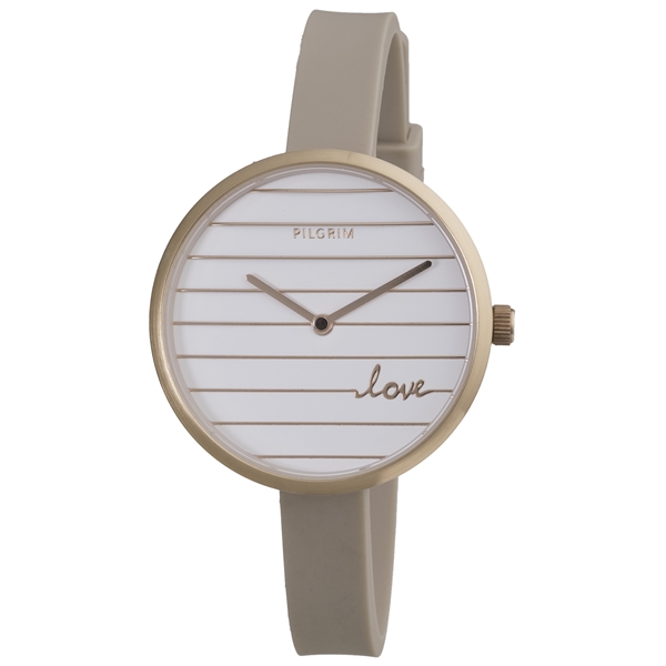 Striped Love Silicone Watch