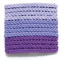 05136 Braided Hair Elastic Set Purple