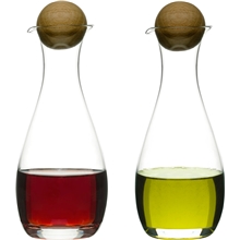 2 kpl/paketti - Öljy/etikkapullo puhalletusta lasista