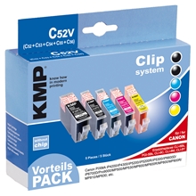KMP - C52V - CLI-8Bk PGI-5Bk CLI-8C CLI-8M CLI-8Y (No Chip)