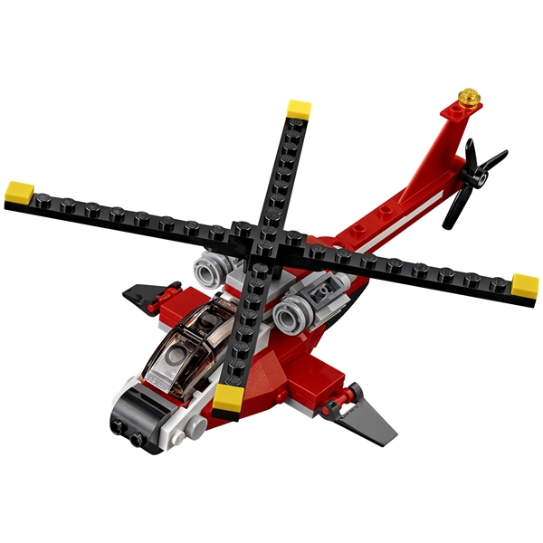 31057 LEGO Creator Tulipunainen helikopteri (Kuva 3 tuotteesta 7)