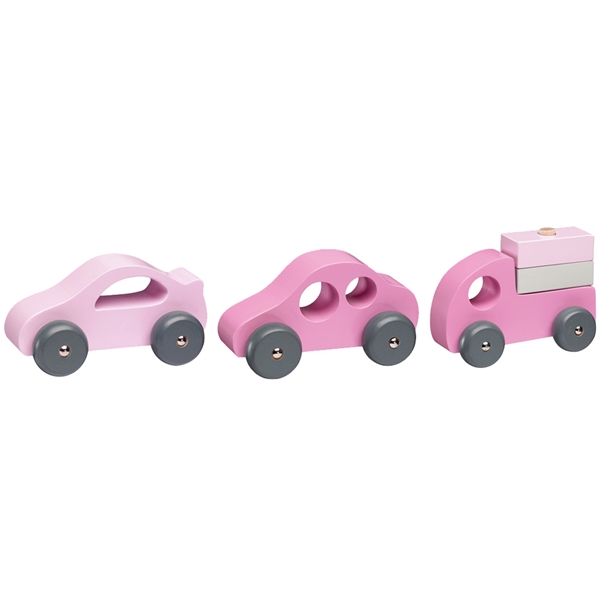 Kids Concept Puuautot Vaaleanpunainen