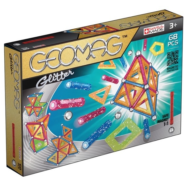 Geomag Panels Glitter 68 osaa (Kuva 1 tuotteesta 6)
