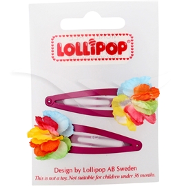 2123 Flower Hair Clip Rainbow