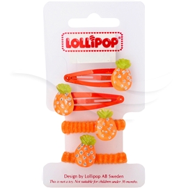 2680 Hair Clip & Bobble Set Pineapple