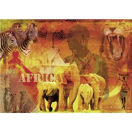 Palapeli 1000 Palaa Afrikkalainen Auringonlasku