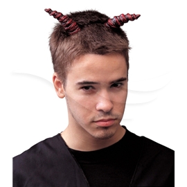 Halloween - Spiraalinmuotoiset Sarvet Punainen