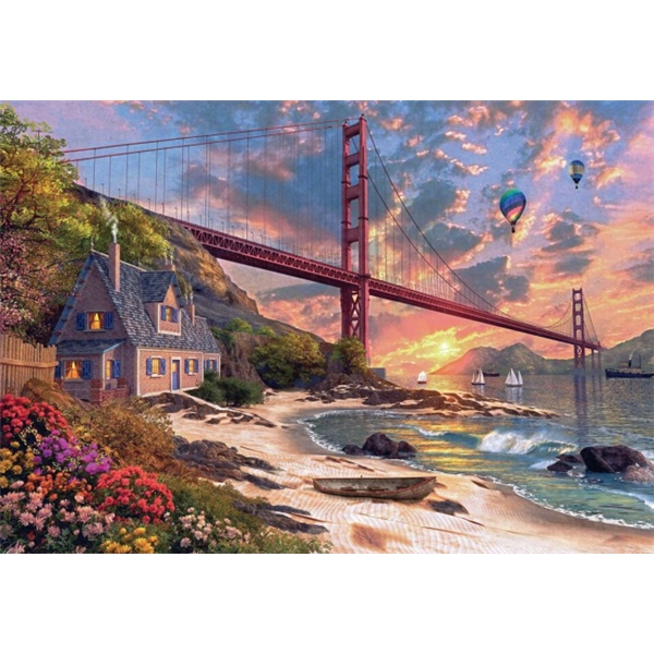 Palapeli 1000 Palaa Golden Gate Bridge (Kuva 2 tuotteesta 4)