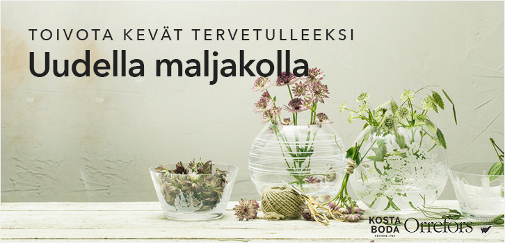 Maljakkokampanja - Orrefors & Kosta Boda!
