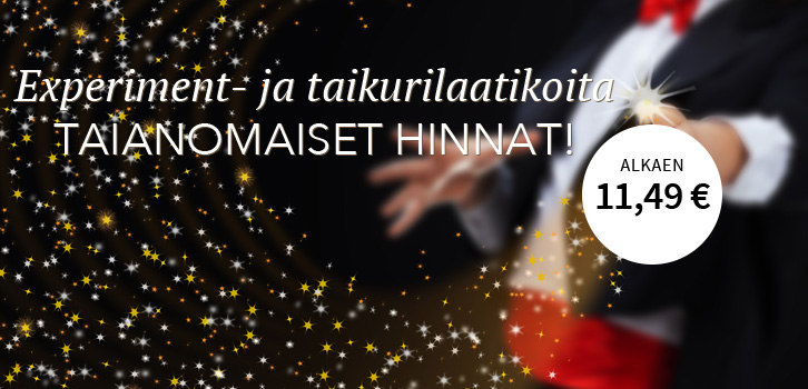 Upeita taikatemppuja ja jännittäviä kokeiluja!