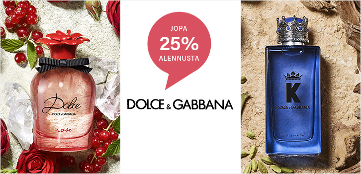 Dolce&Gabbana - jopa 25% alennusta