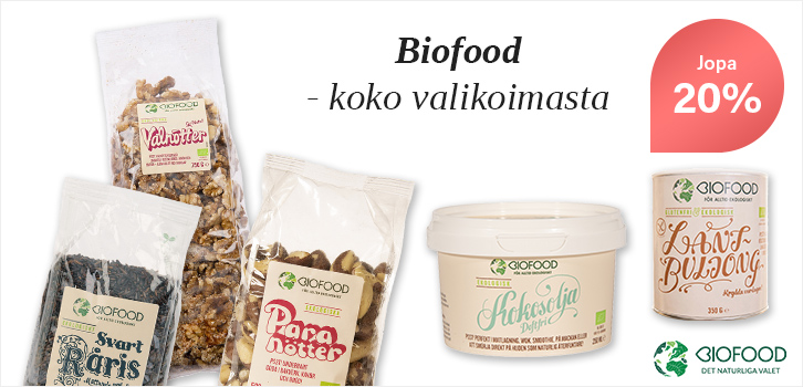 Ekologisia elintarvikkeita Biofoodilta!
