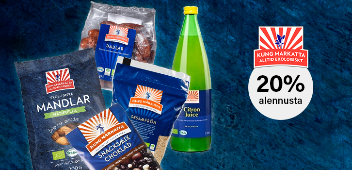 Kung Markatta - 20% alennusta koko valikoimasta!