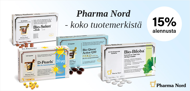 Ravintolisät ja luonnonlääkkeet - 15% alennusta