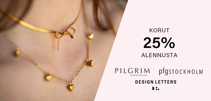 Korut - 25% alennusta