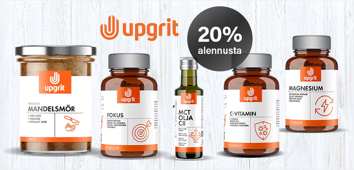Upgrit - 20% alennusta!