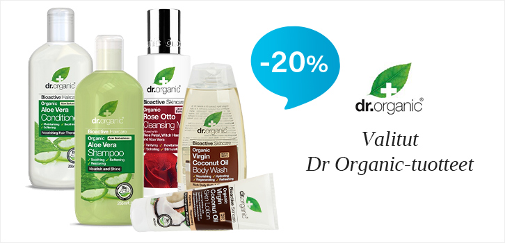 20% alennus Dr Organic