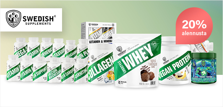 Swedish Supplements - 20% alennusta!