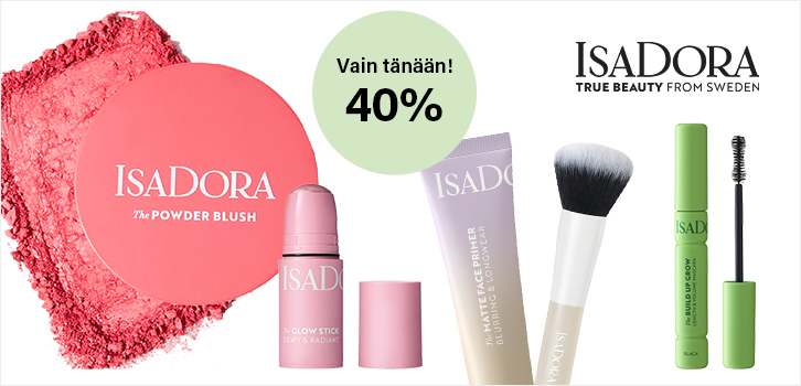 IsaDora-meikit 40% alennus!! Vain tänään!