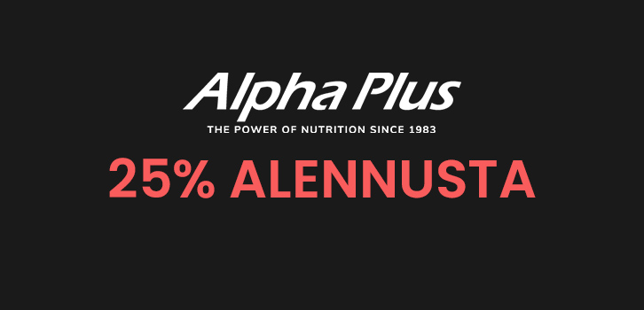 Alpha Plus - 25% alennusta!