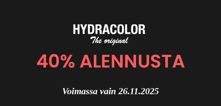 Hydracolor - 40% alennusta