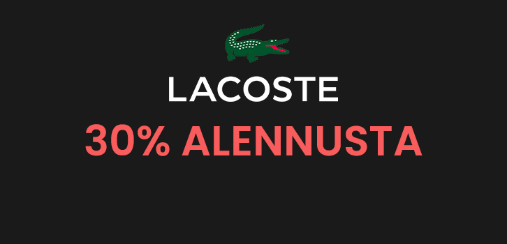 Lacoste - 30% alennusta