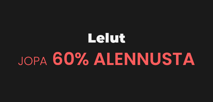 Lelut - jopa 60% alennusta
