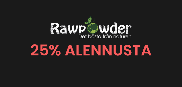 Rawpowder - 25% alennusta!