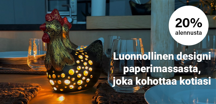 Sisusta käsintehdyillä paperimassahahmoilla!