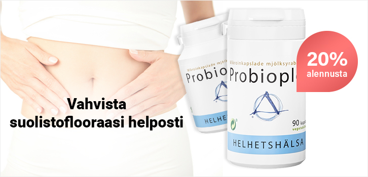 Eläviä maitohappobakteereita viidestä eri kannasta.