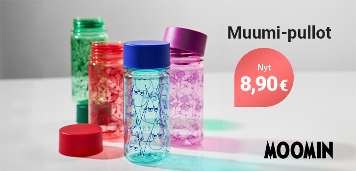 Värikkäät Muumipullot!
