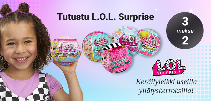 3 kahden hinnalla L.O.L. Surprise -tuotteista