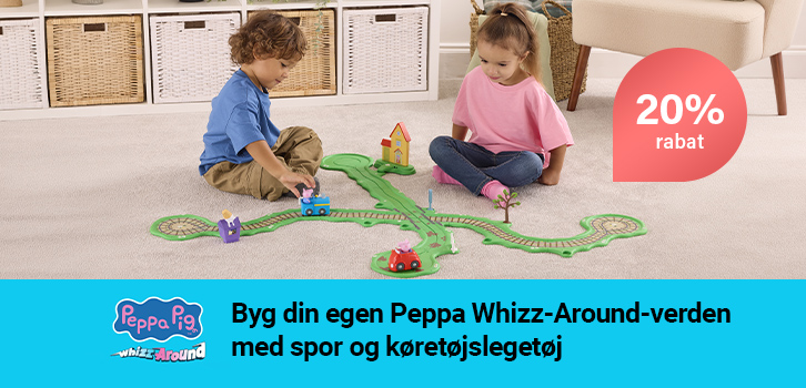 Värikäs sarja rata- ja ajoneuvoleluja Pipsa Possun kanssa!
