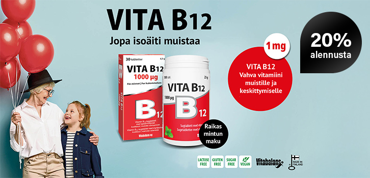 Vita B12 -20% alennus!