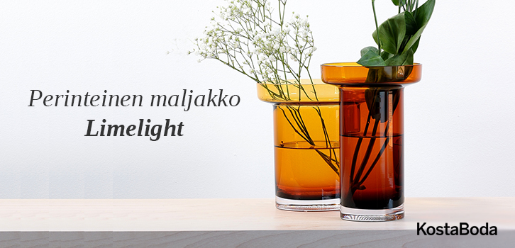 Jopa 15 % alennus Kosta Bodan Limelight-maljakosta!