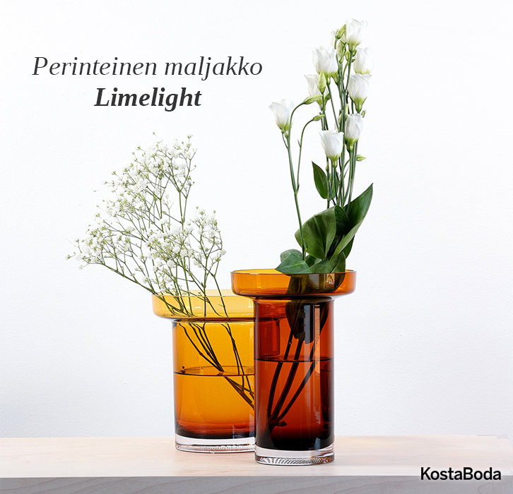 Jopa 15 % alennus Kosta Bodan Limelight-maljakosta!
