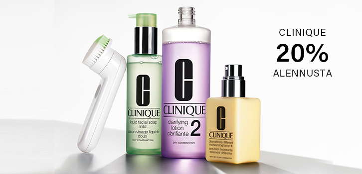Clinique - 20% alennusta