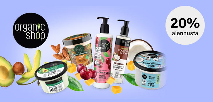 Organic Shop - 20% alennusta!