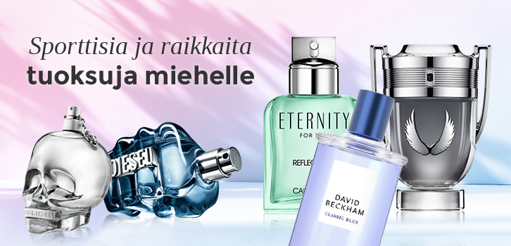 Sporttisia ja raikkaita tuoksuja miehelle