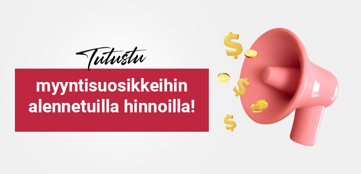 Alehintoja myyntihiteille! 